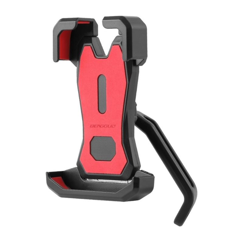Motorcycle Phone Holder 360 Degree Rotating Handlebar/Rearview Mount Phone Cradles Scooter Bike Shockproof Stand