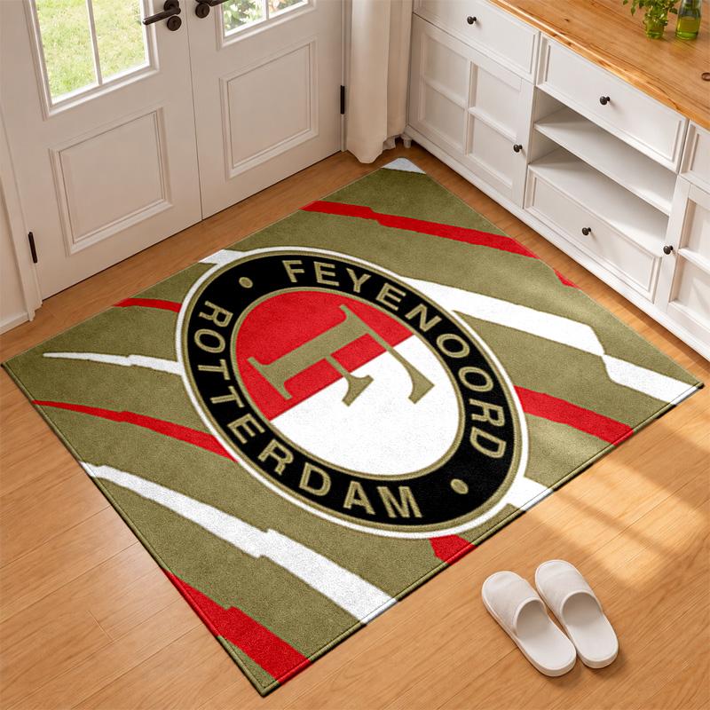 Feyenoord Rotterdam Carpet Door Mat for Living Room or Bedroom Protective Mat Under Chair Office Decoration Christmas Gift Birthday Present