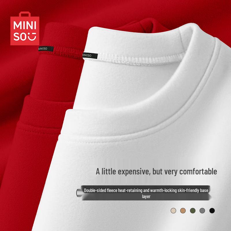 MINISO Мужская зимняя термофутболка с длинным рукавом, базовый слой