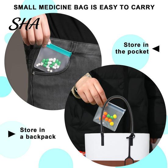 Clear Small Plastic Bags Slide Lock Bags, Thick EVA Reusable Storage with Colored Slider, Pill Pouches, for Coin Jewelry Paper Clips Candy Travel