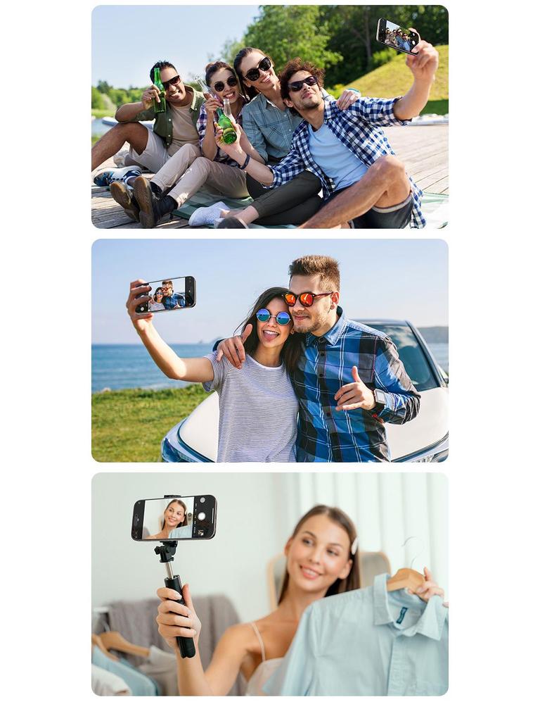 Wireless Mobile Selfie & Live Streaming Display for Photography with Screen Mirroring & Magnetic Rear Camera