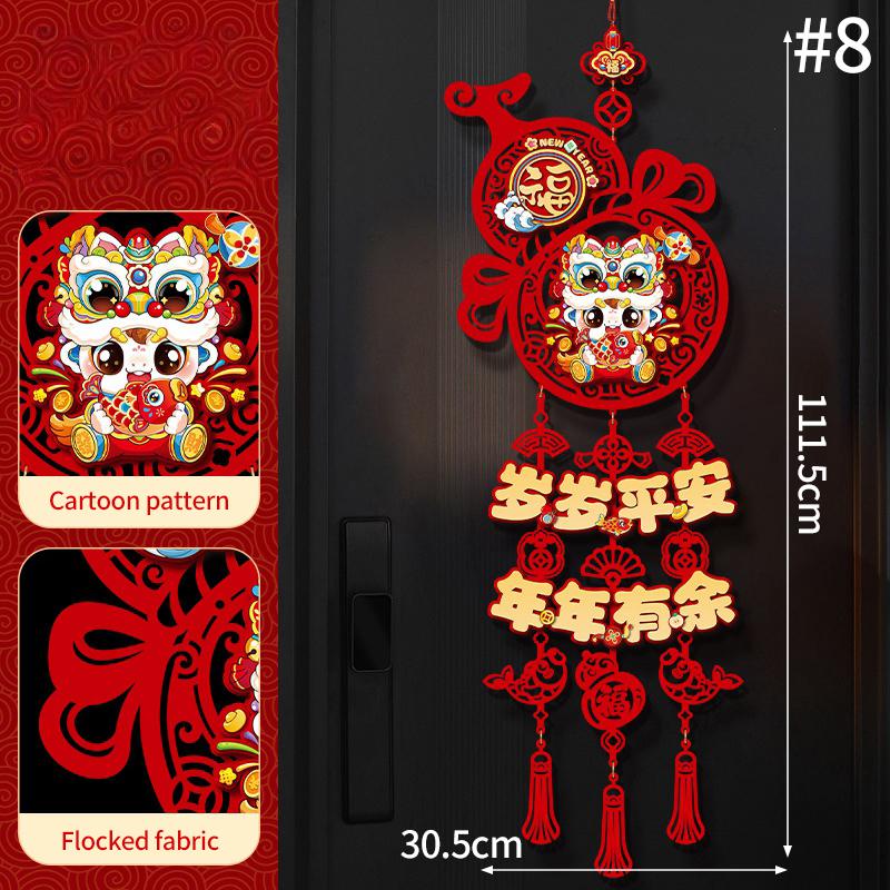 Horse Year Pendant With Tassel  Chinese New Year Hanging Decoration  Spring Festival Cute Horse Hanging Ornament