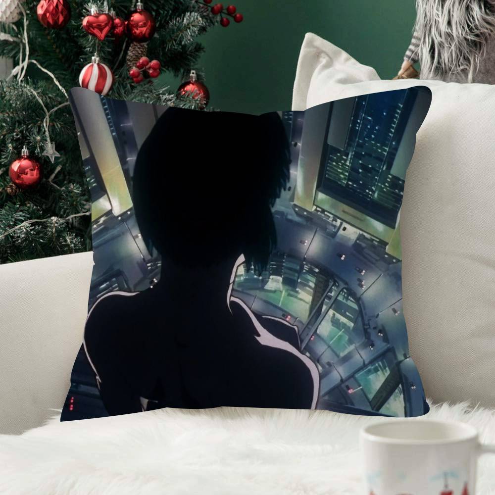 Anime GGhost In The Shell Cool Pillow Cover Soft Decor Throw Pillow Case xcm Home Decor for Living Room Sofa Party Gift