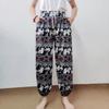 Слоны Штаны для прыжков Карман Регулируемая эластичная высокая талия Ремешок Унисекс Мужской Женский Принт Таиланд Повседневная уличная одежда Пляжный Бохо Ретро Винтаж