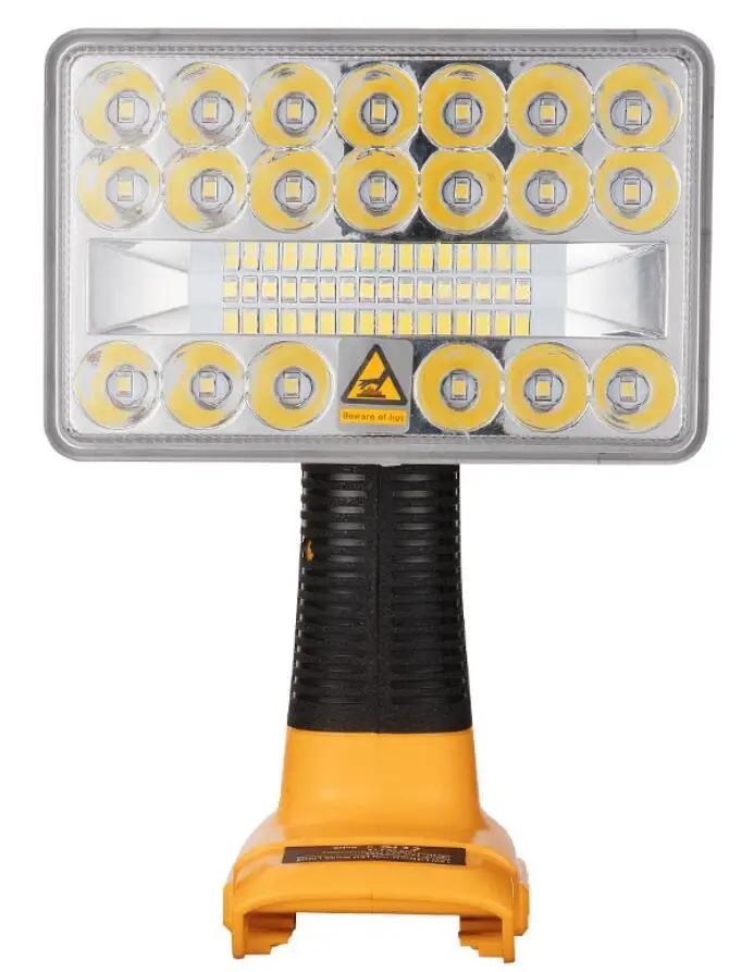 Замена для фонаря Dewalt 18V LED, инструмент, свет, для помещений и улицы, совместим с аккумуляторами Li-ion DCB182 DCB201 DCB200