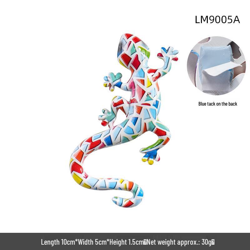 Американское художественное настенное искусство с гекконом: Декоративная подвеска из смолы в виде рептилии