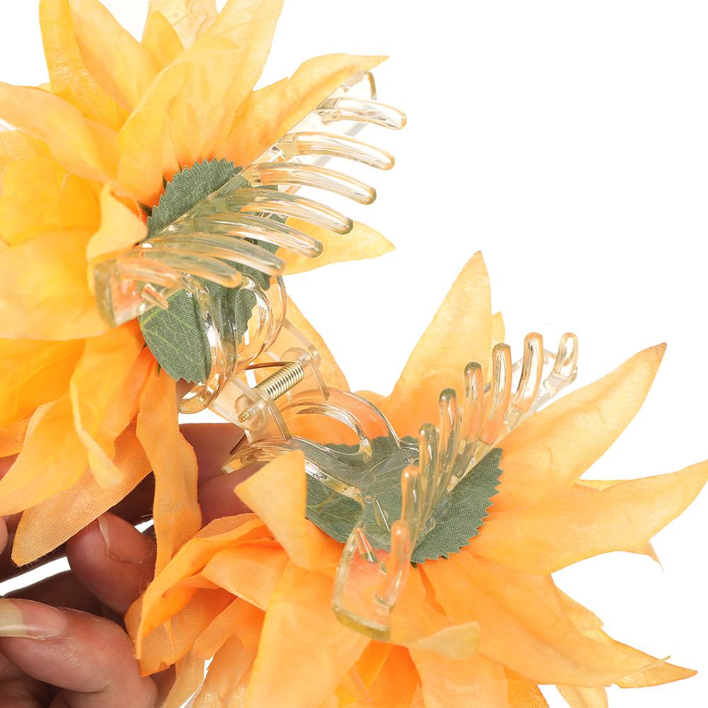 Имитация Тканевый Цветок Заколки для волос Заколка Модные Аксессуары для волос Большая Заколка-краб для Женщин Девушек