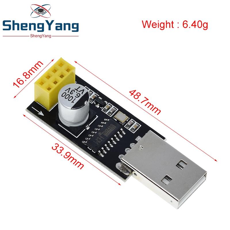 TZT Адаптер-программатор ESP01 UART GPIO0 ESP-01 Адаптер CH340G USB к ESP8266 Серийный Беспроводной Wifi Плата разработки Модуль