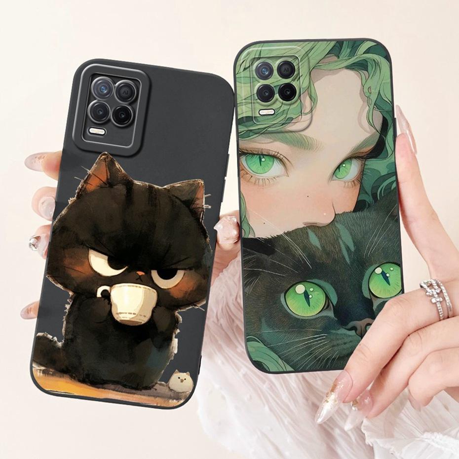For Realme 8 5G Beautiful Butterfly Floral Printed Phone Case For Realme V13 5G Realme8 RMX3241 Soft Silicone Jelly Cases