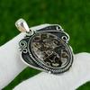Natural Turritella Agate Gemstone Pendant 925 Sterling Silver Indian Jewelry