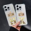 Letter H X V U D A Crown Phone Case For Samsung Galaxy A57 A56 A36 A37 A55 A54 A52 A35 A34 A17 A16 A15 A07 A06 Soft Clear Cover