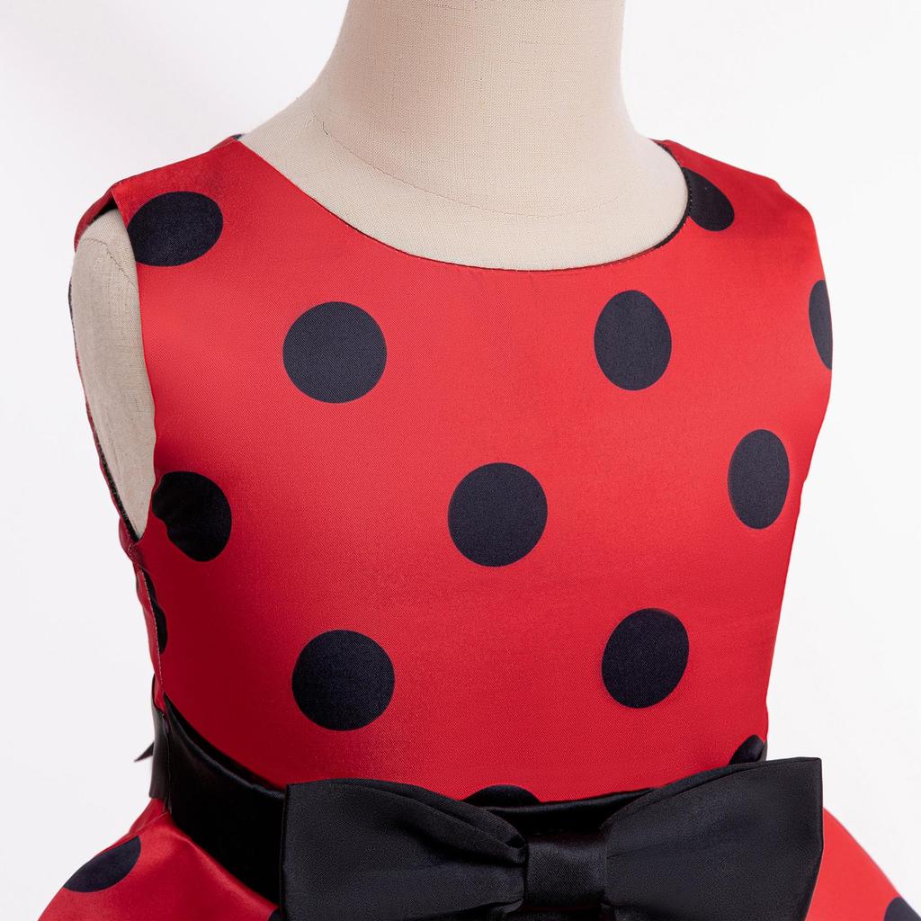 Платье принцессы с принтом бантов на Хэллоуин 2024 года для девочек