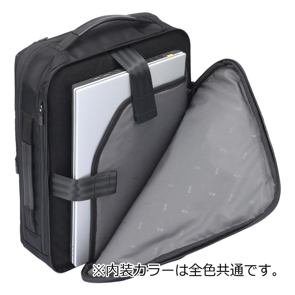 Business Backpack Inch PC Storage A4 Compatible Wide Harness Included Chest Belt Included 2 Air Chambers Silent Zipper Setup Possible Made of Recycled
