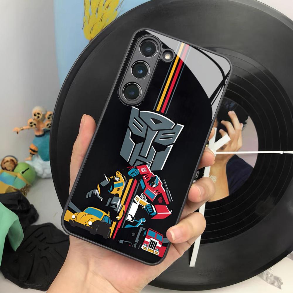 Transformers Phone Case for Samsung Galaxy S24 S23 S22 S21 S20 A24 A34 A54 A53 Note20 M54 Fe Ultra Plus Glass