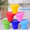 170ml Food Grade Folding Cup Candy Color Full Silicone Silicone Cup for Water Outdoor Portable Water Cup Sports Bottle
