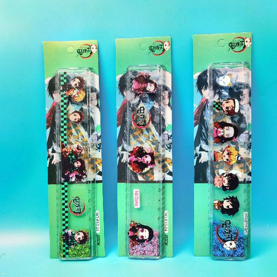 Super Mario Glitter Ruler - Cute 20cm Student Stationery