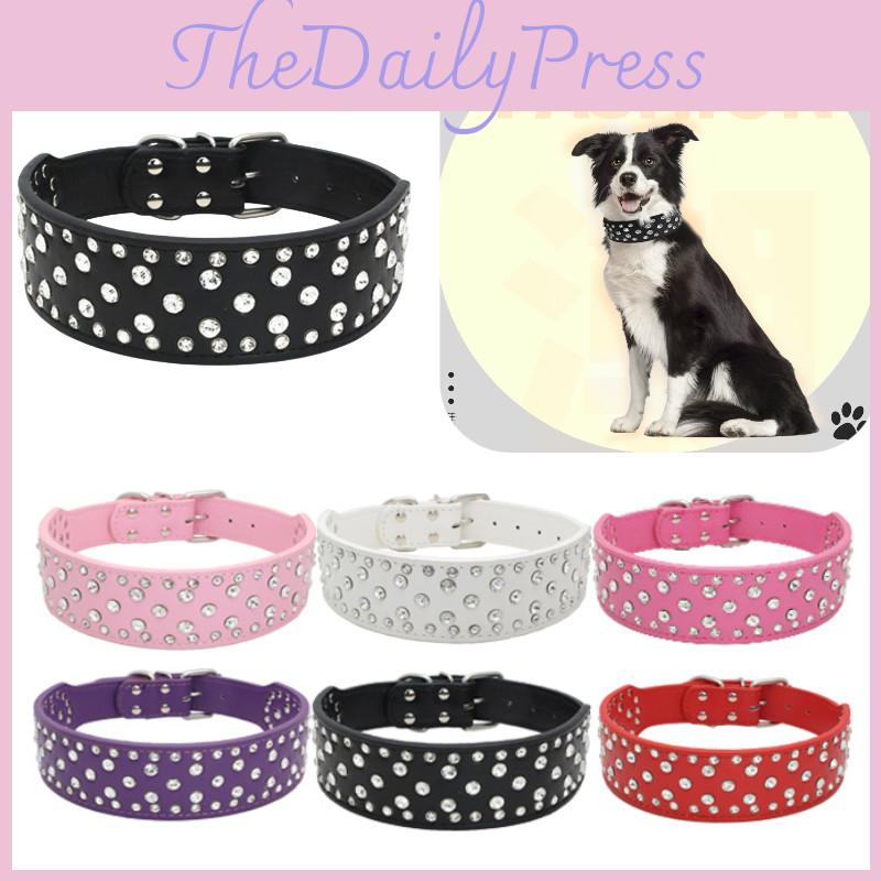 Расширяющаяся цепочка-ошейник для питомца с великолепным дизайном из страз, доступны различные цвета