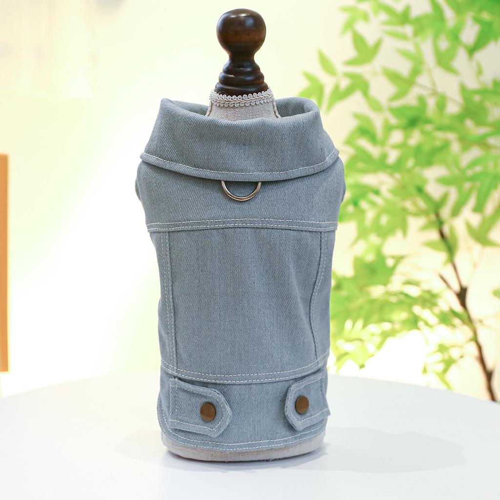 Pet Clothes Dog Cat Clothing Clothing Handsome Cute Rock Handsome Denim Collection Directly from the Manufacturer