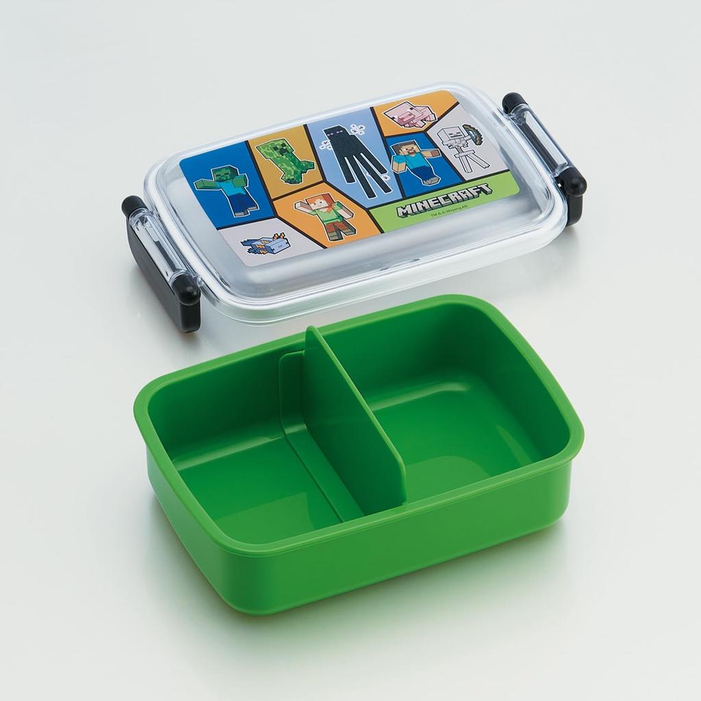 Skater Lunch Single Made in Minecraft RBF3ANAG Kids' Box, Tier, 450ml, Dome-Shaped, Antibacterial, Japan, 25, Boys'