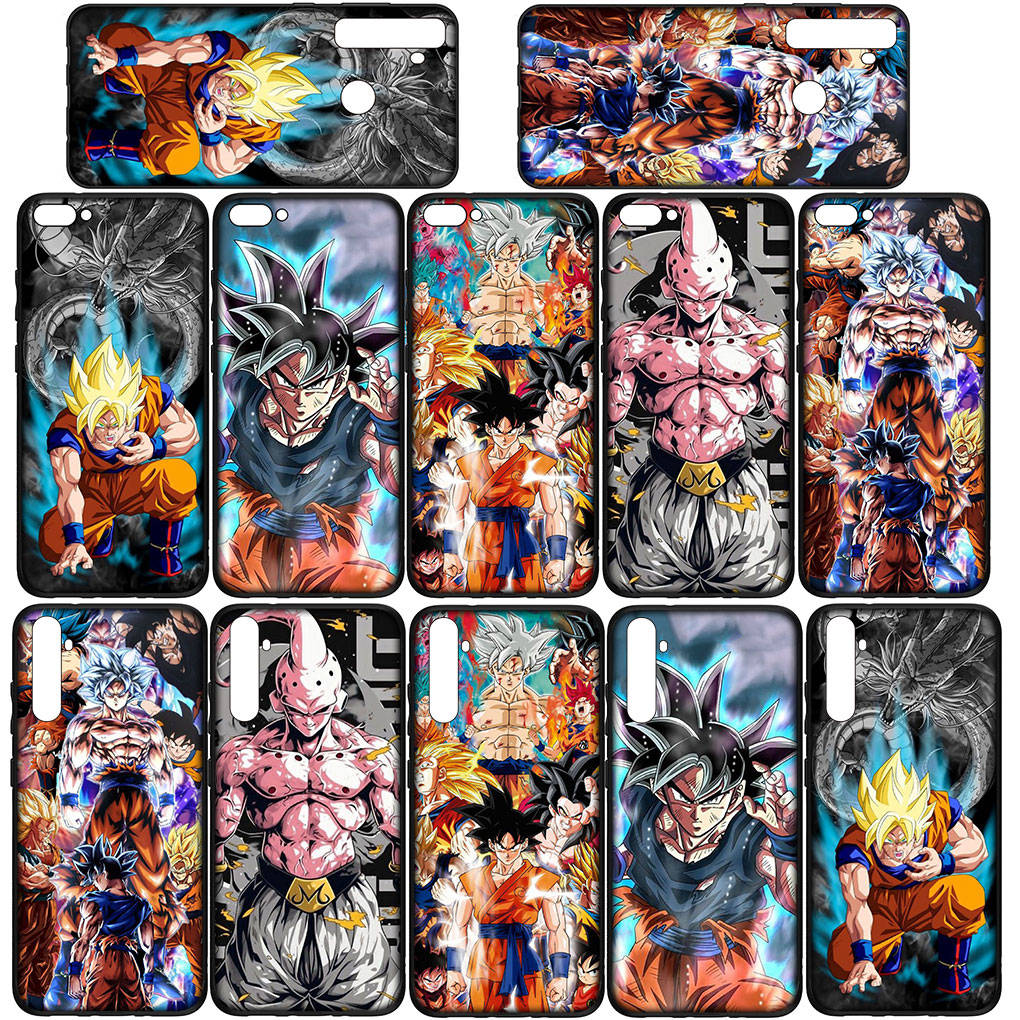 Чехол для телефона Samsung Galaxy S23 S24 iPhone 16 15 14 Xiaomi Redmi Note 13 12 11 Plus 9 Pro Max X XR OPPO Huawei Обои Dragon Ball Goku DragonBall