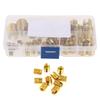 Self Tapping Insert Thread    Tool Nut Inserts with Great Strength and Stability for Metal and Plastics Processing Industry 50Pcs Brass Inserts C