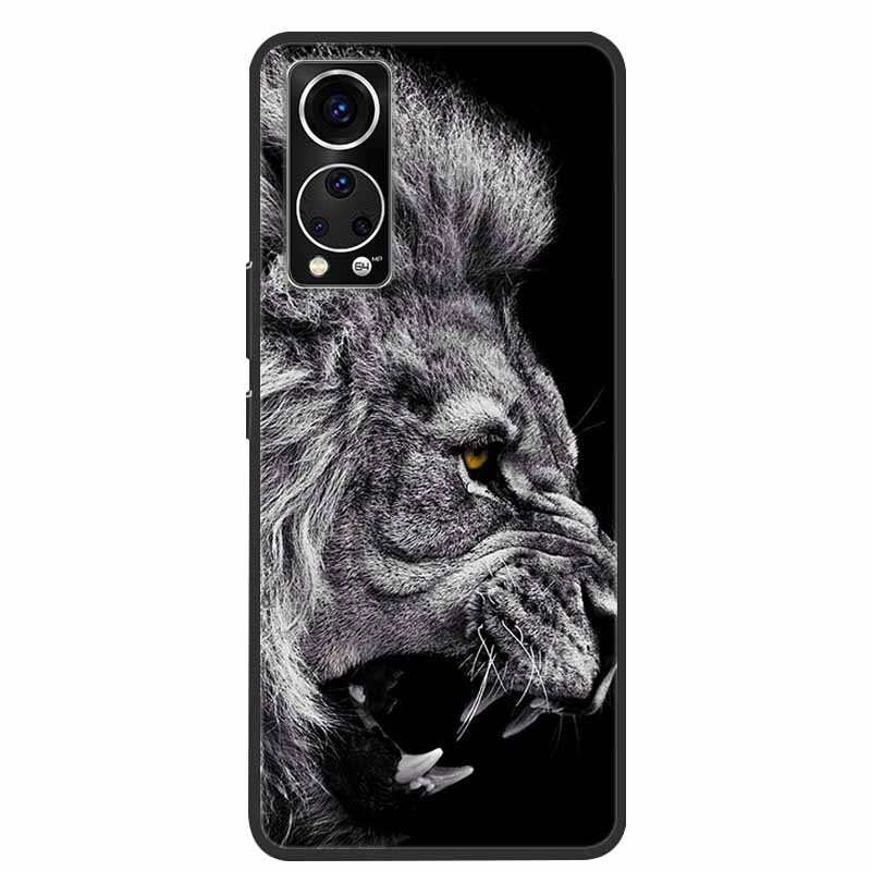 Чехол для телефона ZTE Axon 30 Cover Крутой Волк Лев Тигр Черный Силикон Мягкий Funda Для ZTE Axon 30 Задняя крышка Чехол Axon30 5G Coque