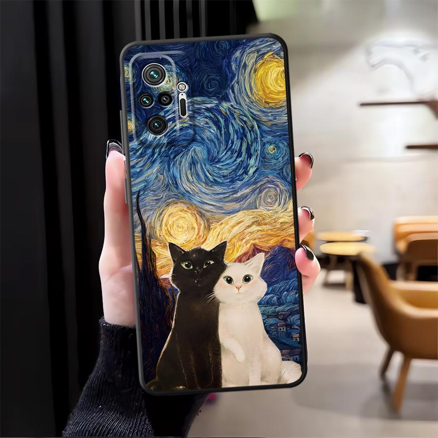 Мультяшный милый чехол-накладка для телефона с кошкой для Xiaomi Redmi Note 14 10 K80 12 11 9 8 7 A3 A4 A5 14C A1 13 Pro Plus 12C 13C K40 A1 A2