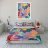 Colorful Heart Pattern Bedding Set Bedding Duvet Cover Set Duvet Cover Pillowcases (1 * Duvet Cover 2 * Pillowcases, without duvet insert)