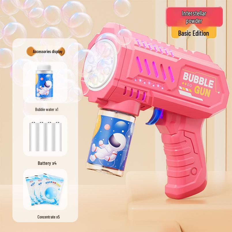 Ручная 10-дульная машина для выдувания пузырей Гатлинга – Автоматический пистолет для выдувания пузырей для детей