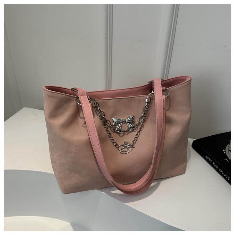 Шикарная женская сумка большой вместимости 2024 Новая цепь Повседневная сумка-тоут через плечо с бабочкой