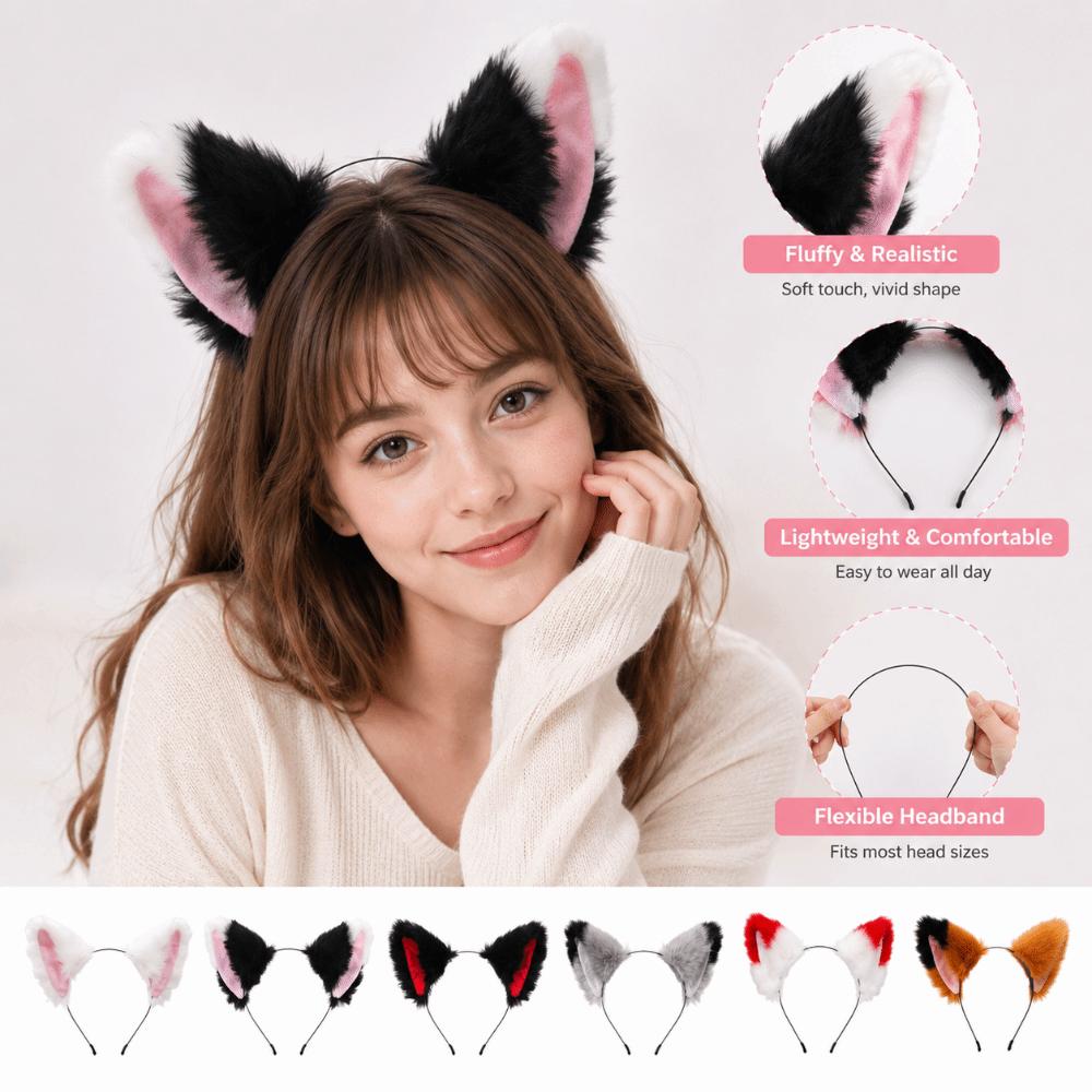 Cat Ear Ear Hair Hoops Furry Animal Headbands Fashion Headwear Cosplay