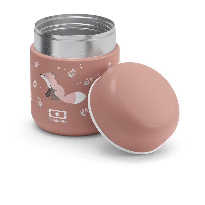 Petite Lunch Box Isotherme - MONBENTO - Boîte repas hermétique - Garde le repas chaud/frais jusqu'à 5h - MB Capsule Fox