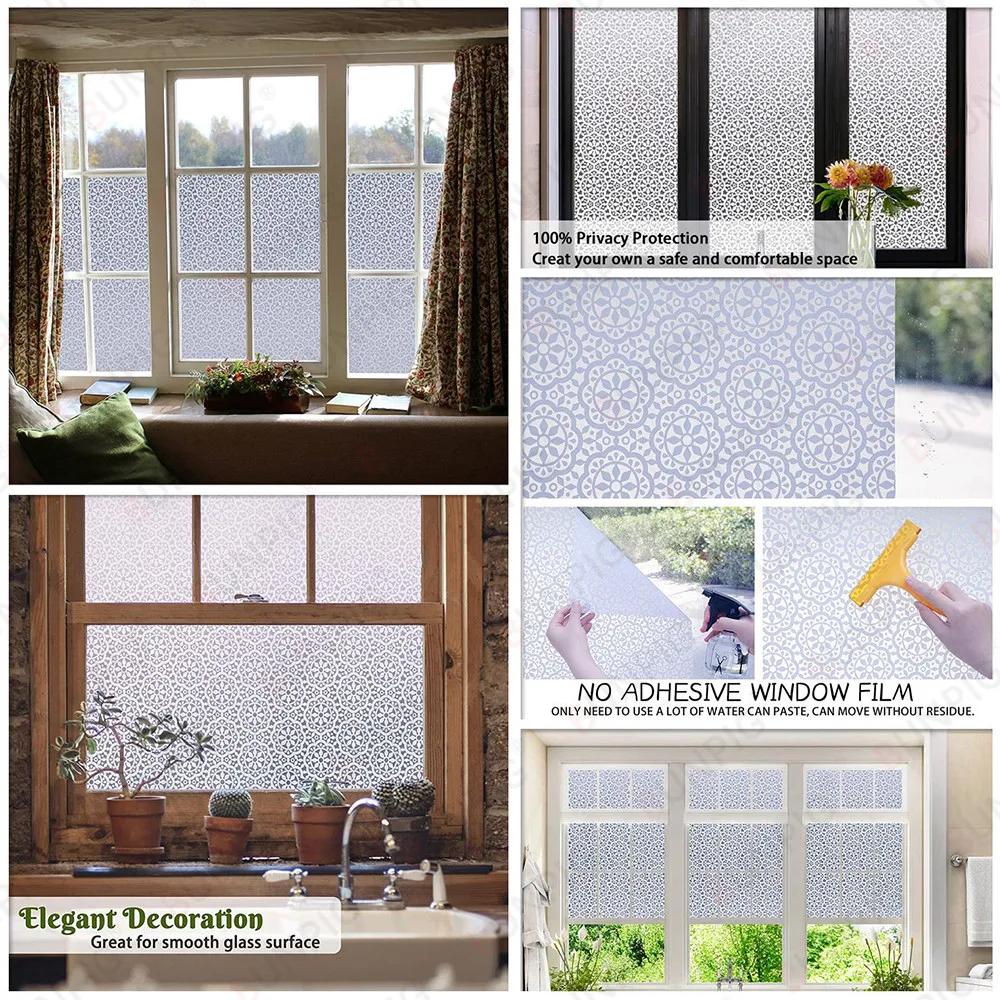 Декоративная пленка для окон разных размеров, статическая самоклеящаяся пленка, окрашенная виниловая пленка Htv, наклейки для оконного стекла, теплоизоляция