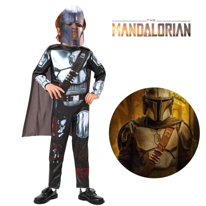 Костюм галактического охотника за головами Мандалорца для детей на Хэллоуин, косплей-наряд