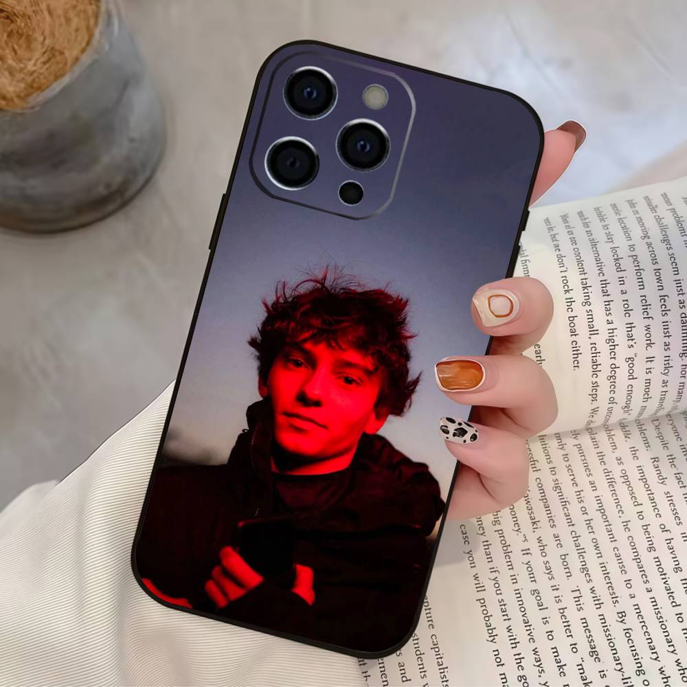 Чехол для телефона с изображением гонщика K-Kimi A-Antonelli для iPhone 17,16,15,14,13,12,11 Plus,Pro Max,XS, Мягкий силиконовый черный чехол