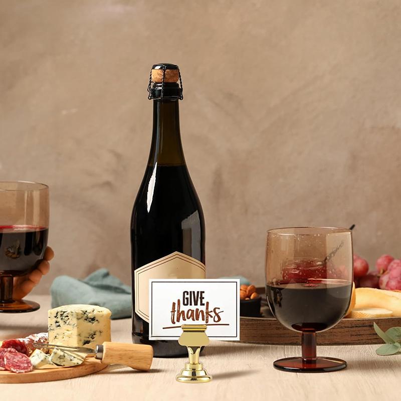 WTEMPO Table Card Holders Place Card Holders Ideal for Photos Signs Memo Notes Perfect for Weddings Restaurants Birthdays New Year Party