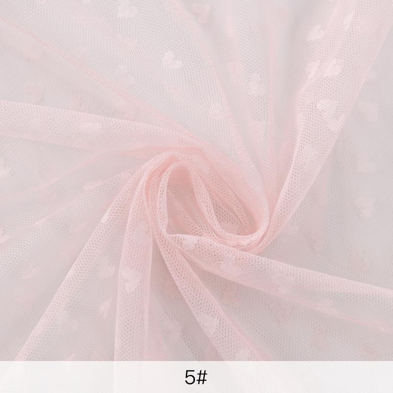 160x90см Мягкая сетка из тюля в форме сердца для детского платья принцессы, занавески, для шитья своими руками, ткань для юбки TJ20220