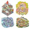 Stacking Pasting 3D Landscape Sticker PET Cabin Scene Sticker Splicing Diary Stickers Kids Toy