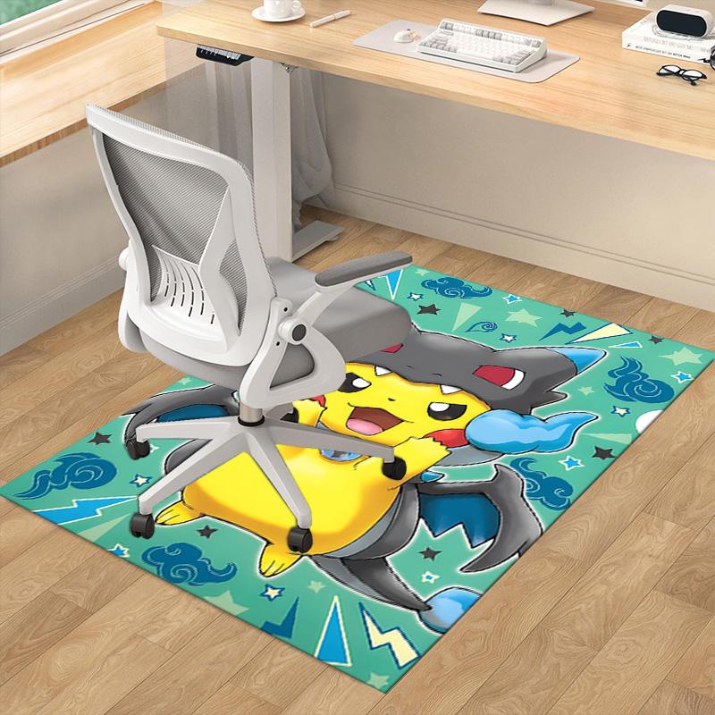 Pikachu Darkrai Adventure Carpet For Playroom Bedroom Living Room Sofa Home Decorkids Game Area Rug Nonslip Floor Mat