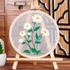 Creative Diy Hand Embroidered Transparent Gauze Floral Plant European Embroidery Material Package Beginner Embroidery Kit