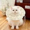 Мягкий защитный воротник для кошек и собак, регулируемый шнурок, воротник для восстановления питомца, мягкая ткань, конус для собак, предотвращает вылизывание и раскусывание раны для кошек и собак