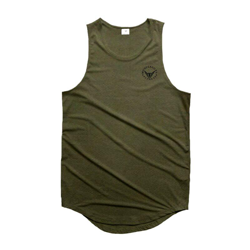 Muscleguys New Style Fashion Casual Tank Top Handsome Men Vest Bodybuilding Fitness t-Shirt Quick-drying Comfortable Sleeveless