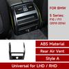 For BMW 5 series F10 F11 (2010-2016) Trim Accessories. Car Center Console Dashboard Gear Shift Panel. Carbon Fiber ABS Sticker.