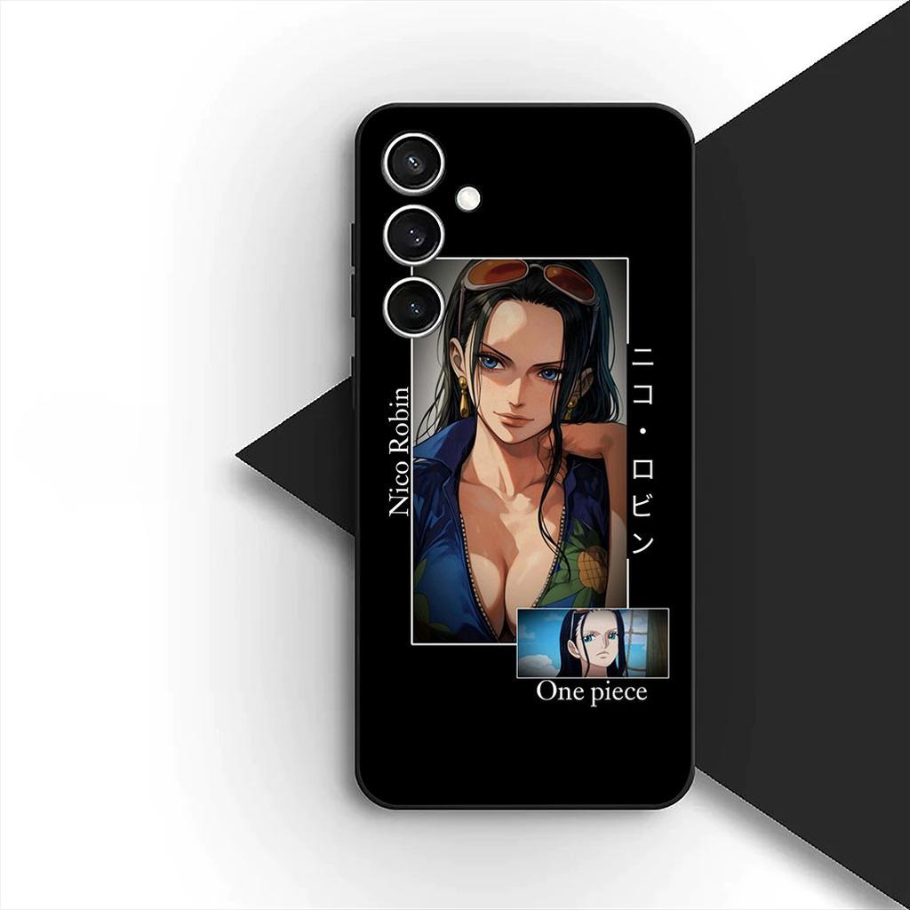 Cover for Samsung Galaxy S24 S25 S23 FE Ultra Plus S7 Edge S25+ S23+ A56 5G Phone Case Nico Robin Roronoa Zoro One Luffy Pieces