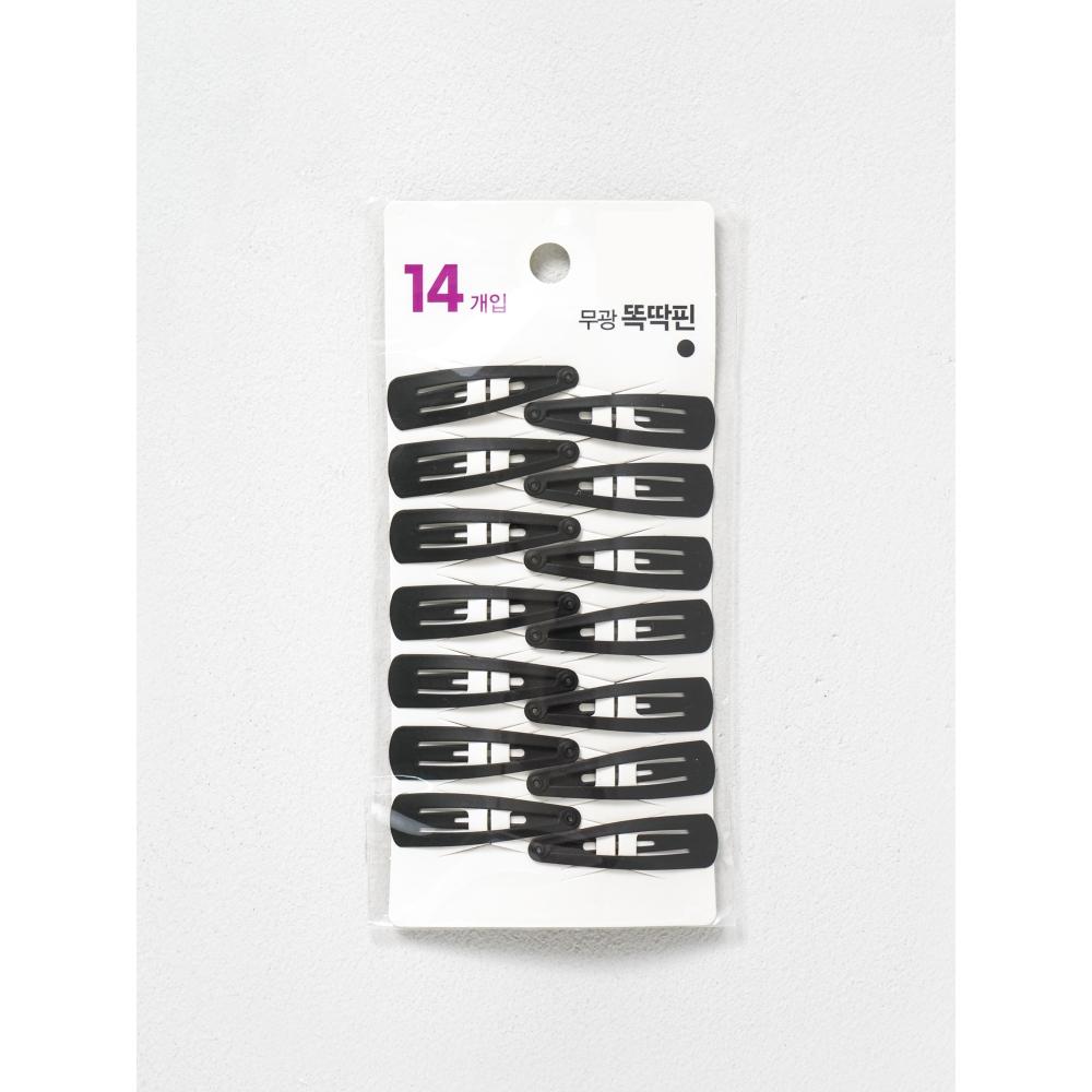 Daiso Basic Hair Clip Matte 5 Cm Pack Of 14