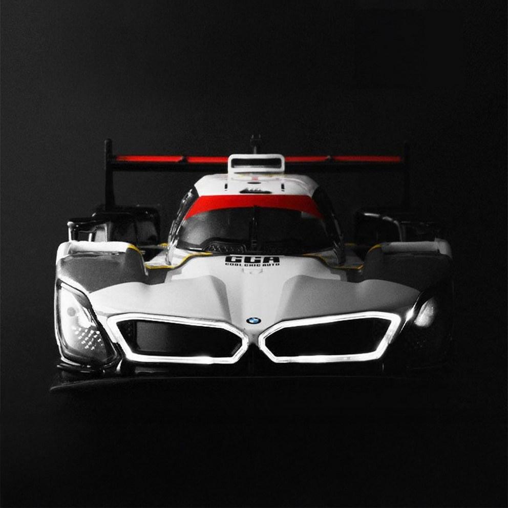 BMW M Hybrid V8 1:Модель гоночного автомобиля из литого сплава, масштаб 1:24 - Синяя Коллекционная фигурка для демонстрации