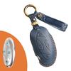 Smart Car Key Case Cover for Hyundai Grandeur GN7 Kona Ev Year 2023 Genuine Leather Keyring Fob Shell Accessories Keychain