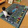 Children's Cartoon Highway Puzzle Floor Mat - Fun Traffic Map Play Mat for Kids & Parent-Child Rooms