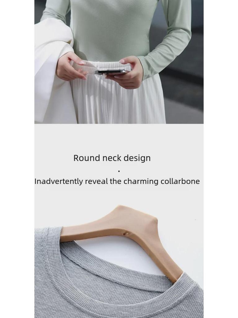 Корейский облегающий свитер с высоким эластичным плетением из хлопка с длинным рукавом и полуводолазкой для женщин - весенний выпуск