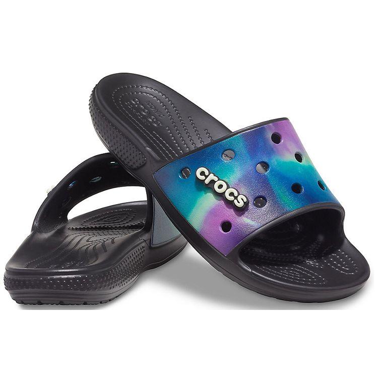 Crocs Классические клоги Футуристический рендеринг Классические шлепанцы Повседневные сандалии Унисекс Обувь Черный Мультиколор 207308-988
